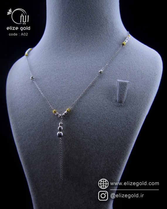گردنبند تک نقره