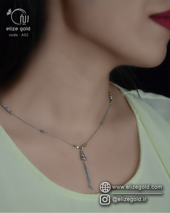 گردنبند تک نقره