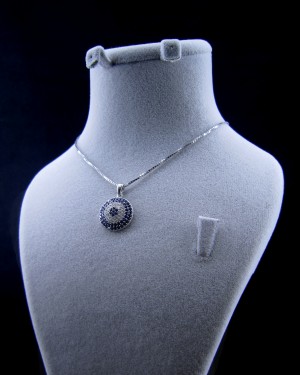 گردنبند تک نقره A04