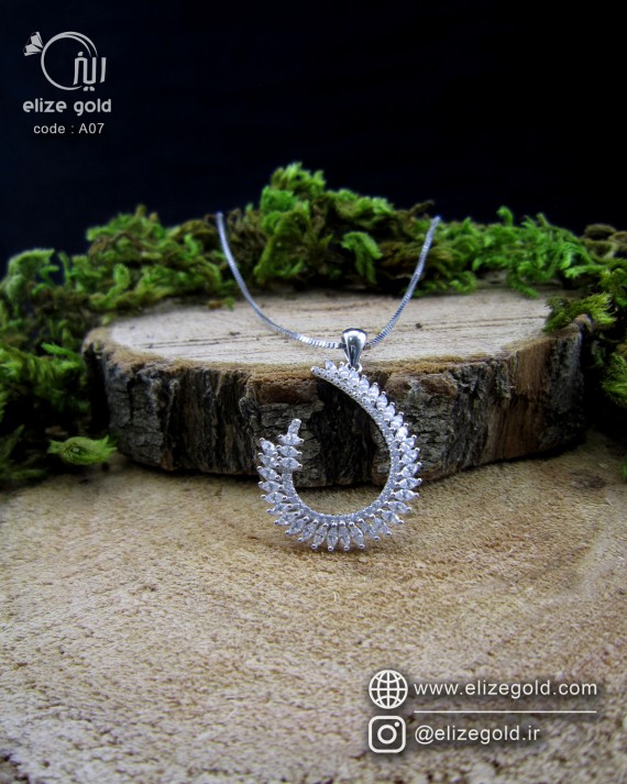 گردنبند تک نقره