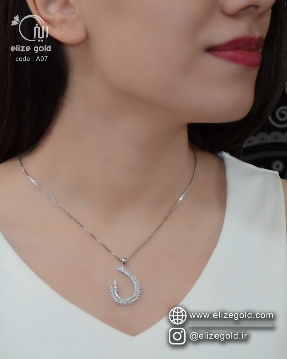 گردنبند تک نقره