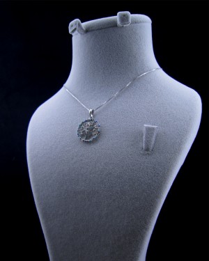 گردنبند تک نقره طرح درخت زندگی A08