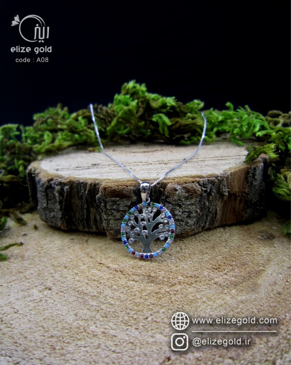 گردنبند تک نقره