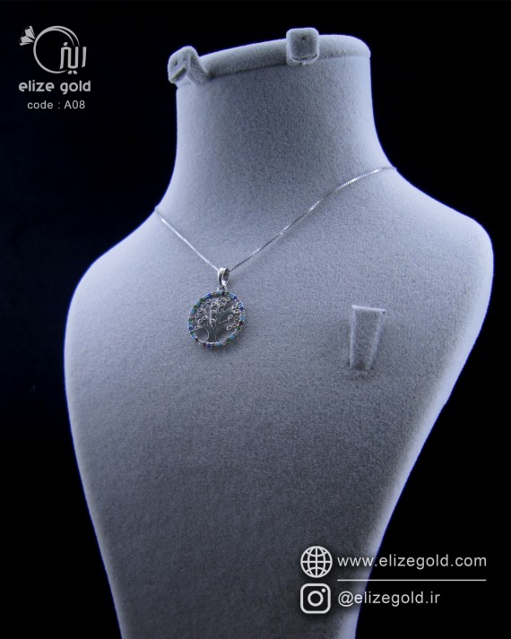 گردنبند تک نقره