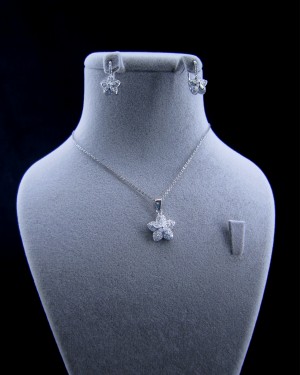 نیم ست نقره طرح ستاره N12