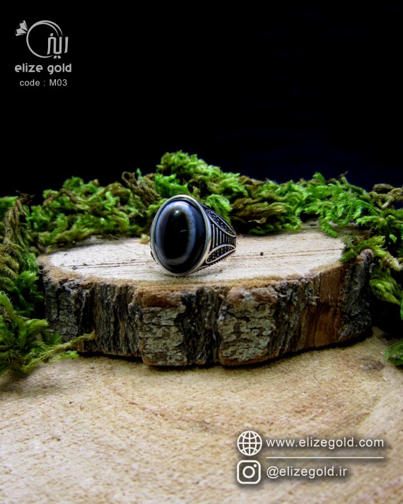 انگشتر نقره مردانه